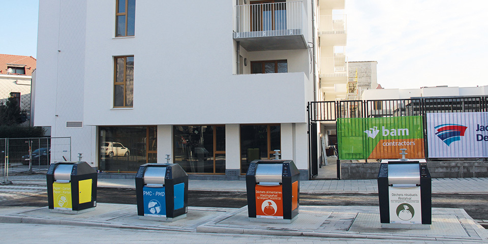 Tivoli GreenCity, Laken | Ondergrondse afvalcontainers voor duurzame stadswijk