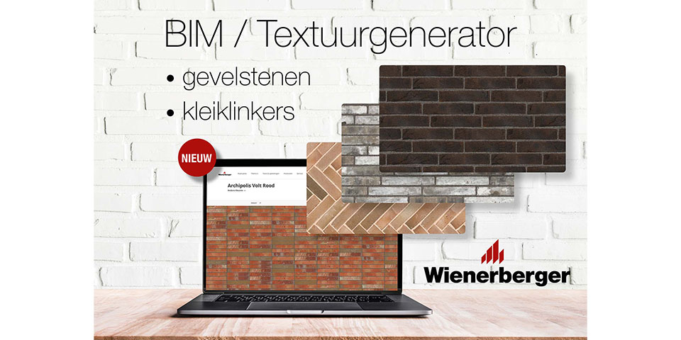 Nieuwe online BIM/Textuur-generator van Wienerberger:  nu nog meer mogelijkheden!