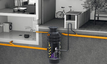 Einbaubeispiel-3_Pumpstation-Aqualift-F-nasse-Aufstellung-im-Technikschacht