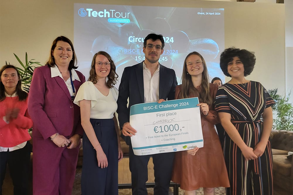 Team Charbrick wint de Belgische BISC-E Studentencompetitie tijdens Tech Tour Circular 2024